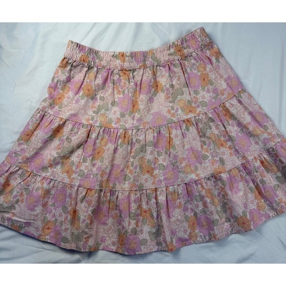 Rhythm. Dresses & Skirts - NWT Rhythm Melody Tiered Mini Skirt Floral Print Whimsical Fairy Festival Sz 10